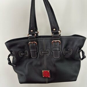 Dooney & Bourke Black Pebbled Leather Tote